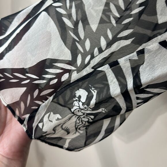 NWOT Diane von furstenberg dancing woman top with cinch tie waist - Picture 3 of 8